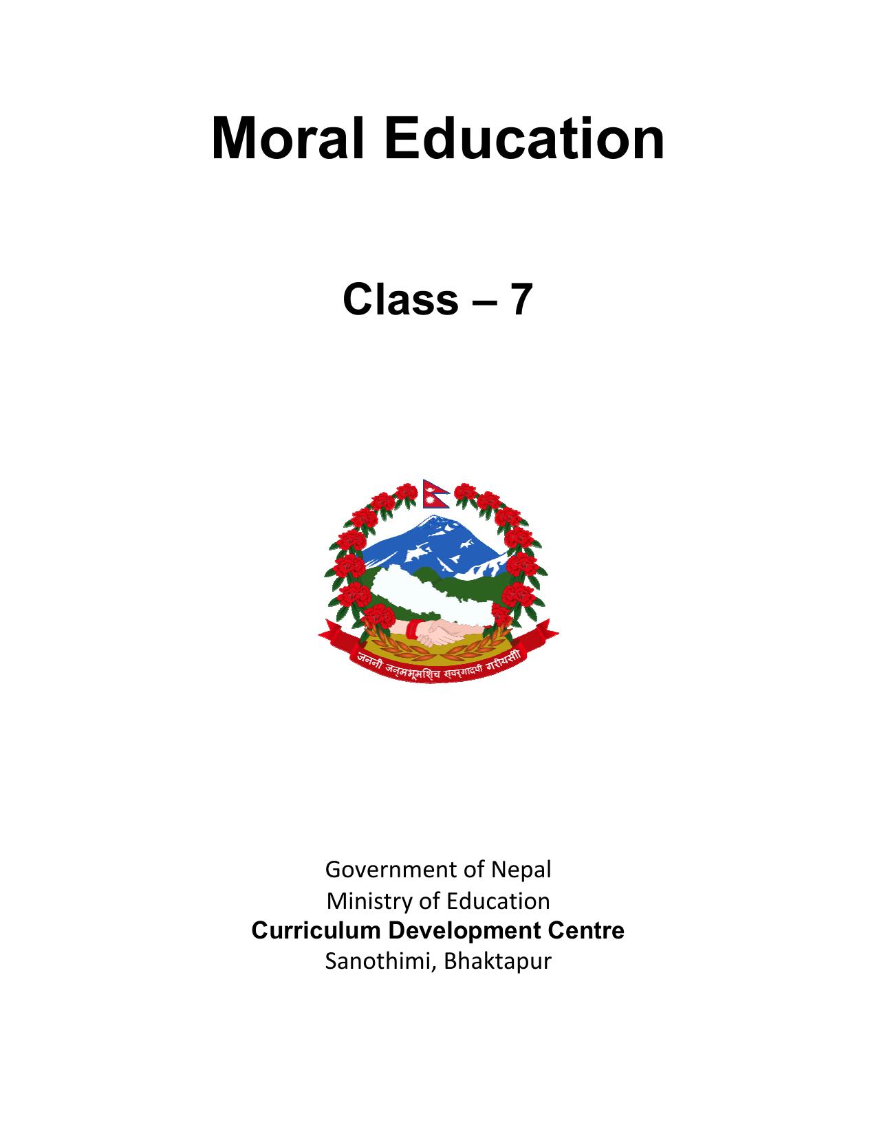 CDC 2017 - Moral Education Grade 7